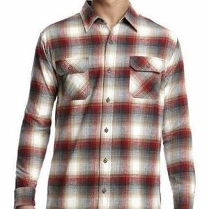 Weatherproof Vintage Mens Plain Flannel Shirt